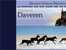 Tablet Screenshot of daverengermanpinschers.com